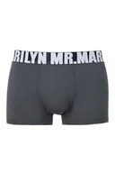 Majtki męskie - Gładkie bawełniane bokserki męskie Letters Marilyn - miniaturka - grafika 1