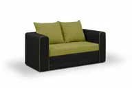 Sofy i kanapy - Sofa kanapa rozkładana 2 os BETA zielona-czarna - miniaturka - grafika 1