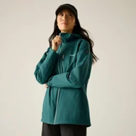 Kurtki i kamizelki sportowe damskie - Regatta Kurtka damska przeciwdeszczowa Birchdale III Zielony, Rozmiar: 42 - miniaturka - grafika 1