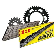 Części motocyklowe - Zestaw łańcuchów DID stal 520VX3 / 96 Endless do Ducati Monster SS Strada 750-900 ccm rok prod. 1990-1999 - miniaturka - grafika 1