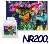 Puzzle - PUZZLE 96 EL. UKŁADANKA PREZENT ŻÓŁWIE NINJA TURT + WORECZEK Z NADRUKIEM - miniaturka - grafika 1