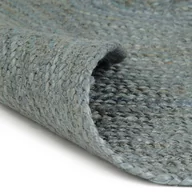 Dywany - vidaXL Ręcznie robiony dywan z juty, okrągły, 240 cm, oliwkowozielony - miniaturka - grafika 1