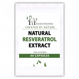 FOREST VITAMIN Natural Resveratrol Extract 60caps - Witaminy i minerały dla sportowców - miniaturka - grafika 1
