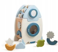 Zabawki sensoryczne - Sorter Montessori Rakieta Drewniana Zabawka Edukacyjna Dla Dzieci Liczydło - miniaturka - grafika 1