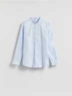 Koszule męskie - Reserved - Bawełniana koszula slim fit - jasnoniebieski - miniaturka - grafika 1