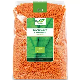 Bio Planet soczewica czerwona bio 1kg 5907814666468 - Ziarna i nasiona roślin strączkowych - miniaturka - grafika 1