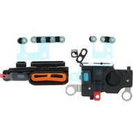 Części serwisowe do telefonów - Siateczka głośnika z ramką do iPhone 12 Pro, czarna ORG 6 szt - miniaturka - grafika 1