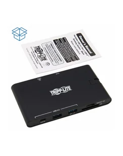 eaton Adapter USBC DOCK,HDMI/VGA/GBE/ /HUB/S U442-DOCK3-B - Adaptery i przejściówki - miniaturka - grafika 1