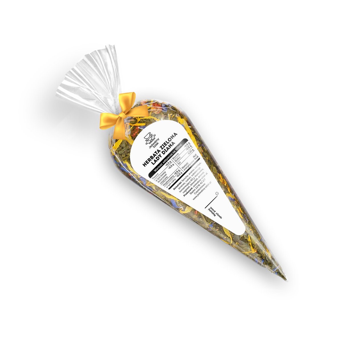 Herbata zielona SENCHA Lady Diana 30g liściasta prezentowy rożek green tea