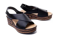 Sandały damskie - RIEKER 68189-00 black, sandały damskie - Rieker - miniaturka - grafika 1
