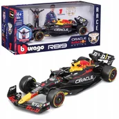 Samochody i pojazdy dla dzieci - BOLID F1 Red Bull RB19 FIGURKA MAX VERSTAPPEN 1:24 MODEL BBURAGO 18-28036 - miniaturka - grafika 1