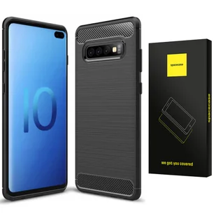 Spacecase Carbon Galaxy S10+ Czarny - Etui i futerały do telefonów - miniaturka - grafika 1