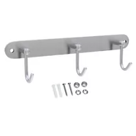 Wieszaki do szafy - Wieszak na płaszcze ze stali nierdzewnej model C - 3 haczyki - wieszak na płaszcze wieszak na płaszcze w 5 różnych wzorach - miniaturka - grafika 1