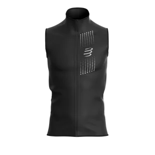 COMPRESSPORT kamizelka biegowa męska HURRICANE WINDPROOF VEST czarna - Bluzy sportowe męskie - miniaturka - grafika 1