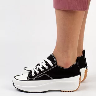 Mckeylor Czarne sportowe buty damskie, trampki 13562 - Trampki damskie - miniaturka - grafika 1