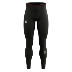 COMPRESSPORT kompresyjne legginsy do biegania męskie UNDER CONTROL TIGHTS czarne - Spodnie sportowe męskie - miniaturka - grafika 1