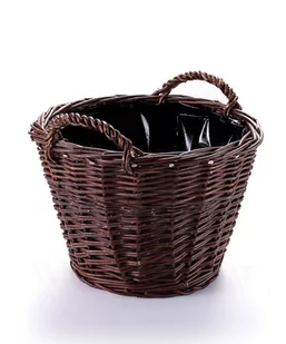 Kosz gospodarczy z obszyciem foliowym WIKLINOWY ŚWIAT, 30 cm - Pudła i pojemniki do przechowywania - miniaturka - grafika 1