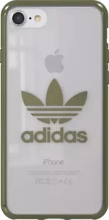 Adidas Clear Case Silicone Case for Apple iPhone 7 / 8 Transparent - Green - Etui i futerały do telefonów - miniaturka - grafika 1