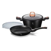 Patelnie - GARNEK I PATELNIA BERLINGER HAUS BH-7741 BLACK ROSE - miniaturka - grafika 1