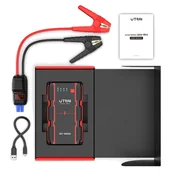 Urządzenia Rozruchowe - Jump startery - Jump Starter Power Bank, przenośna ładowarka, wzmacniacz awaryjny, srebrny - miniaturka - grafika 1
