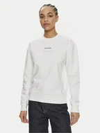 Bluzy damskie - Calvin Klein Bluza Multi Logo K20K207216 Biały Regular Fit - miniaturka - grafika 1