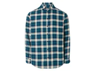 Koszule męskie - LIVERGY® Flanelowa koszula męska casualowa (L (41/42), Sprawdź/niebieski/biały/pomarańczowy) - miniaturka - grafika 1