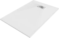 Brodziki prysznicowe - Mexen Hugo brodzik prostokątny SMC 120 x 70 cm, biały, maskownica inox - 42107012-X - miniaturka - grafika 1