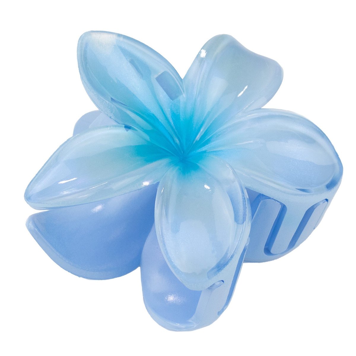 KLAMRA KWIAT szczęka duża SPINKA do włosów kwiatek Kwiat Plumerii HAWAJSKA