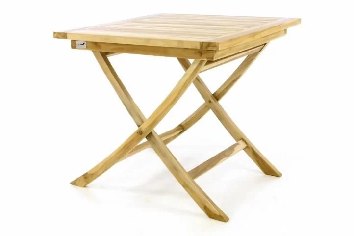 Divero Składany stół ogrodowy DIVERO - drewno tekowe