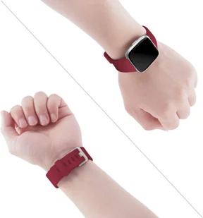 Opaska / Pasek Braders do Fitbit Versa / Versa 2 / Versa Lite bordowy / red wine - Akcesoria do smartwatchy - miniaturka - grafika 6