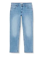 Spodenki męskie - Wrangler Męskie spodnie regularne, niebieskie, W34/L34 - miniaturka - grafika 1