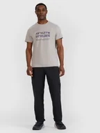 Spodnie męskie - 4F Spodnie casualowe męskie - czarne 3XL - miniaturka - grafika 1