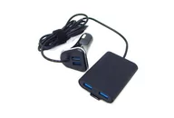 Ładowarki samochodowe - Carcommerce Ładowarka samochodowa wtyk 12/24V 2+2 x USB - miniaturka - grafika 1