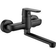 Baterie kuchenne - Kuchniox BATERIA UMYWALKOWA/KUCHENNA ŚCIENNA , CZARNA BQD 750D - miniaturka - grafika 1