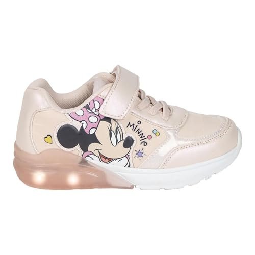 CERDÁ LIFE'S LITTLE MOMENTS Trampki dziecięce Minnie ze światłem LED, różowe, 31 EU, Różowy, 31 EU