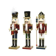 Ozdoby bożonarodzeniowe - Dziadek Do Orzechów Figura Drewniana Stojąca - miniaturka - grafika 1