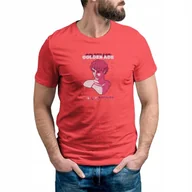 Koszulki męskie - Koszulka Męska RED r. XL ART 001 - miniaturka - grafika 1