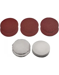 Einhell polishing hood / grinding wheel set, for CC-PO 1100/150 E, grinding / polishing agent 150mm, 9 pieces - Materiały ścierne - miniaturka - grafika 1