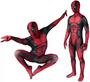 Strój Przebranie Kostium Deadpool Cosplay 164/170 - Stroje karnawałowe - miniaturka - grafika 1