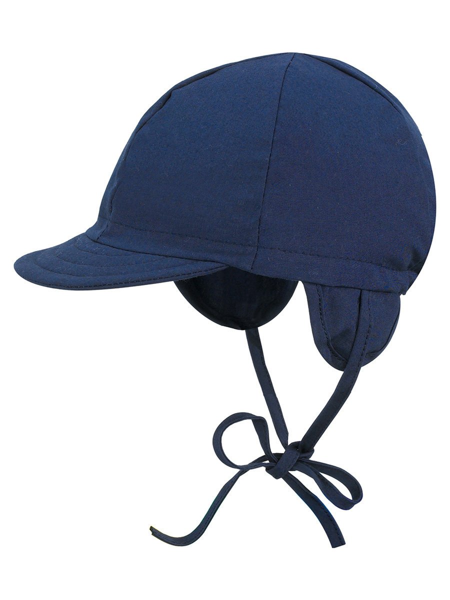 Niemowlęca czapka wiązana letnia granatowa Döll r.49