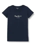 Koszulki i topy damskie - Pepe Jeans Koszulka damska New Virginia Ss N, Niebieski (Dulwich), XS - miniaturka - grafika 1