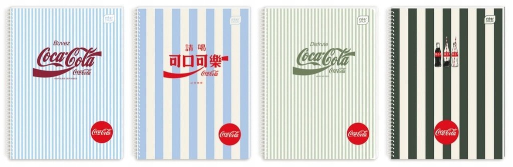 Kołozeszyt A5 kratka 100 kartek Coca-Cola Japan Interdruk P19121