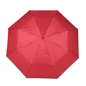 Parasole - Parasol damski Tamaris Daily Minimals manualny składany do torebki czerwony w kropki - miniaturka - grafika 1
