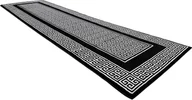 Dywany - Dywan, Chodnik GLOSS nowoczesny 6776 85 stylowy, ramka, grecki / kość słoniowa czarny 80x200 cm - miniaturka - grafika 1