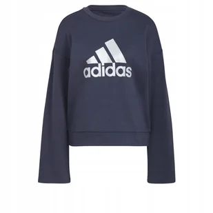 Bluza Damska Adidas Bez Kaptura Granatowa HB1477 r. M - Bluzy damskie - miniaturka - grafika 1