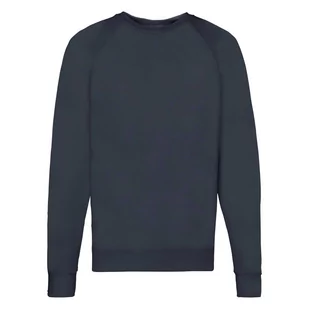 Bluza męska Lightweight Raglan Sweat Fruit of the Loom - Ciemnogranatowy XXL - Bluzy męskie - miniaturka - grafika 1