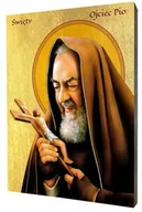 Ikony i obrazy sakralne - Ikona religijna święty ojciec Pio - miniaturka - grafika 1