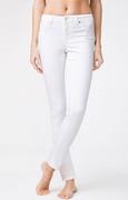 Spodnie damskie - Jeansy damskie z efektem push-up w kolorze białym CON-128, Kolor biały, Rozmiar L, Conte - Primodo.com - miniaturka - grafika 1