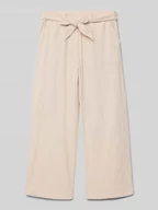 Spodnie i spodenki dla chłopców - Spodnie szerokie o kroju regular fit z wiązanym paskiem model ‘TIZANA’ - miniaturka - grafika 1