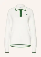 Swetry damskie - Lacoste Funkcyjna Koszulka Polo weiss - LACOSTE - miniaturka - grafika 1